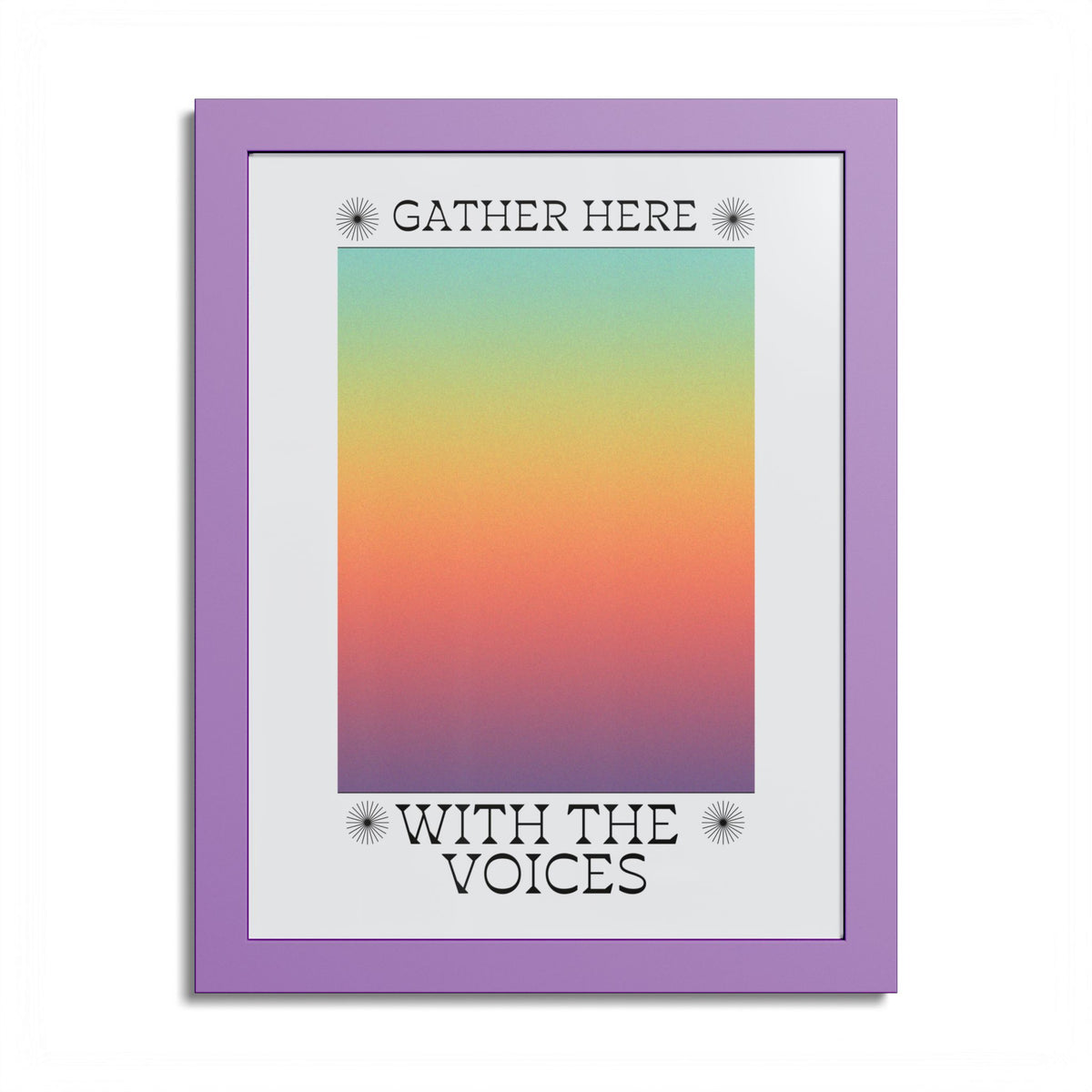 Gather Here With the Voices™ — Framed Poster