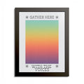 Gather Here With the Voices™ – Framed Gradient Wall Art