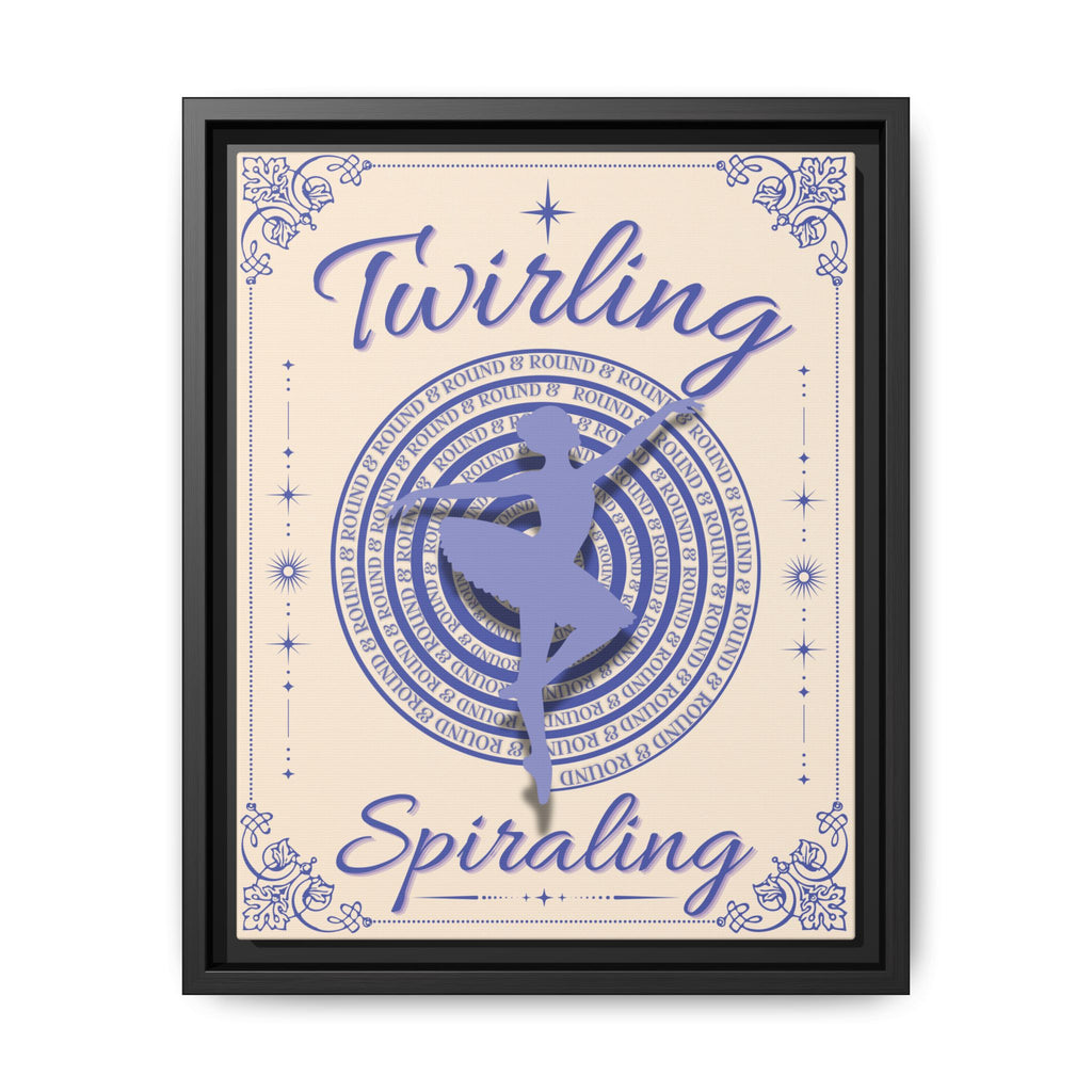 Twirling/Spiraling™ — Framed Canvas Wall Art
