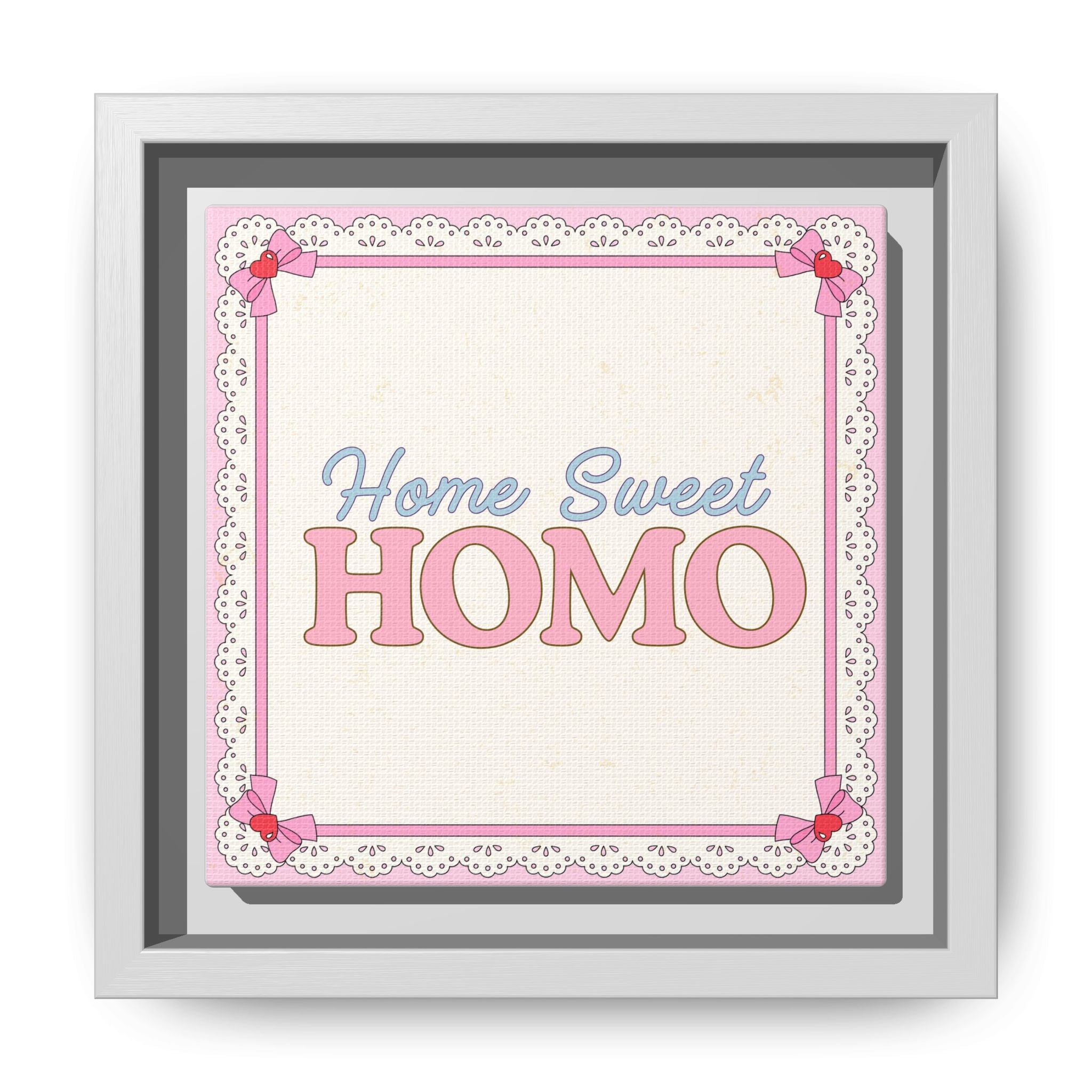 Home Sweet Homo™ — Framed Canvas Wall Art
