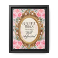 Beautiful Things Are Rarely Well Adjusted™ — Framed Canvas Wall Art