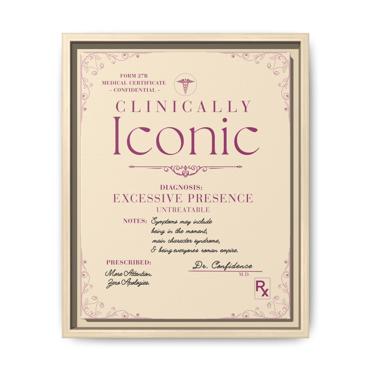 Clinically Iconic™ — Framed Wall Art