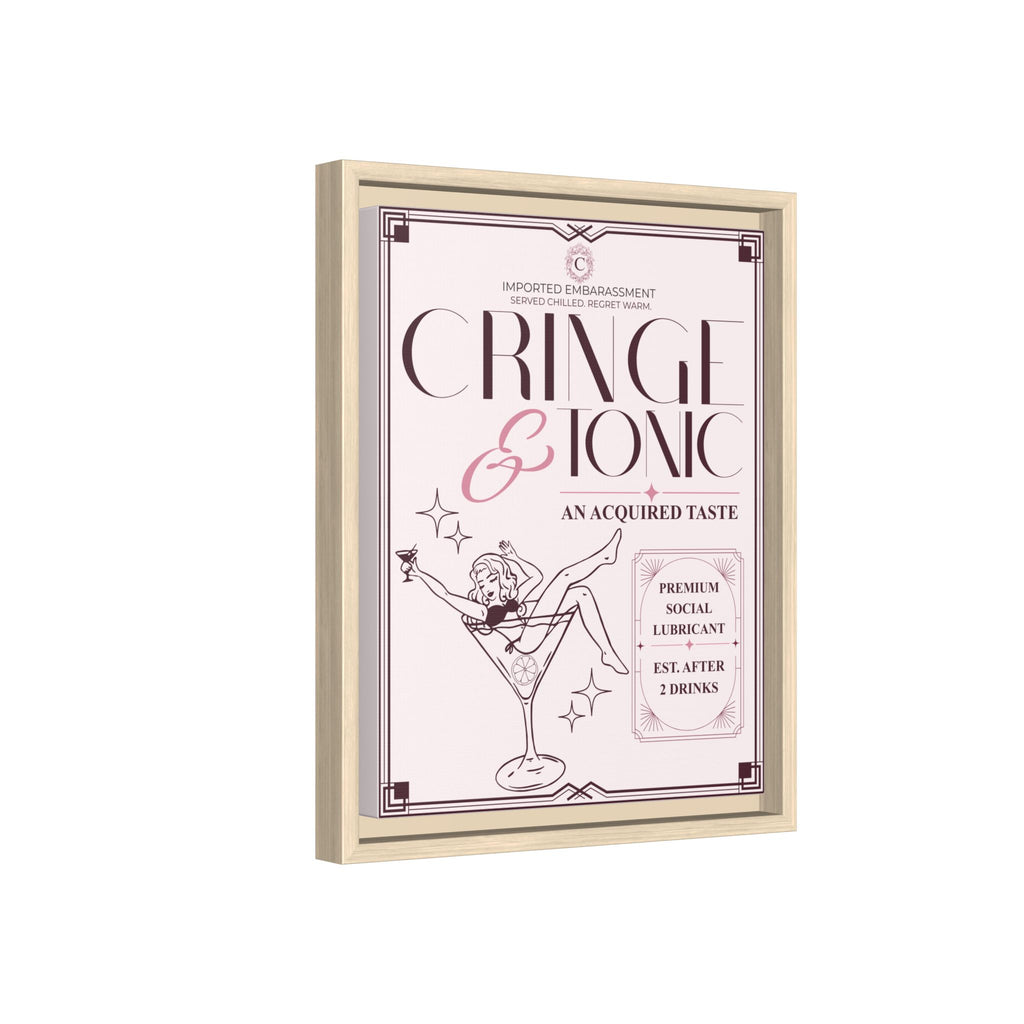 Cringe & Tonic™ — Framed Wall Art