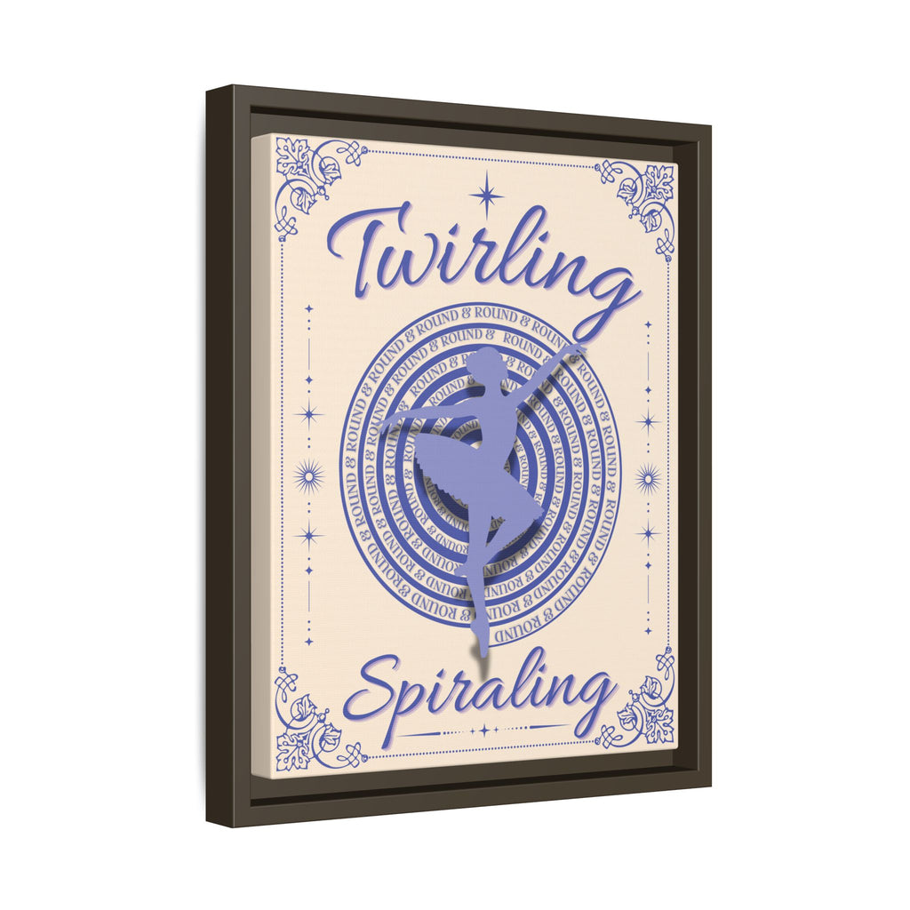 Twirling/Spiraling™ — Framed Canvas Wall Art