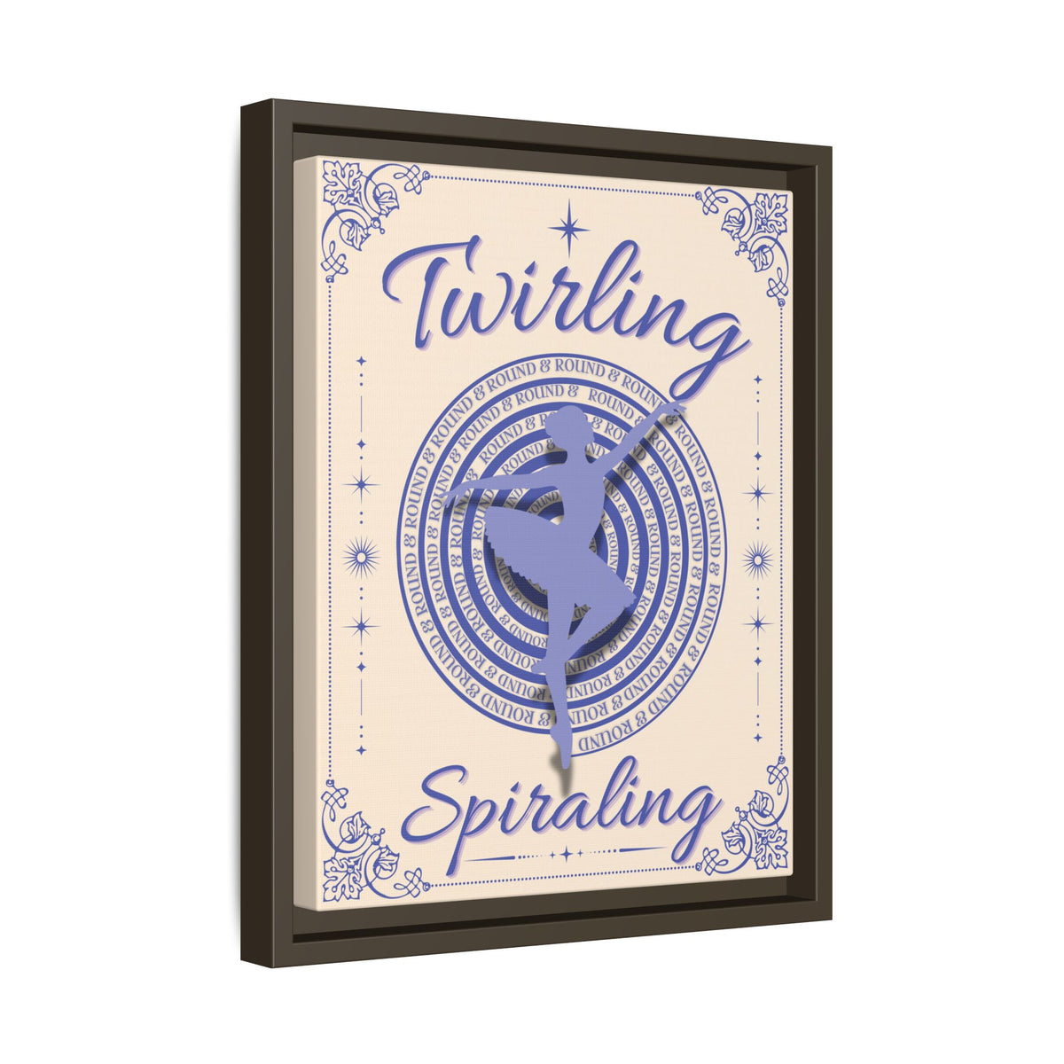 Twirling/Spiraling™ — Framed Canvas Wall Art