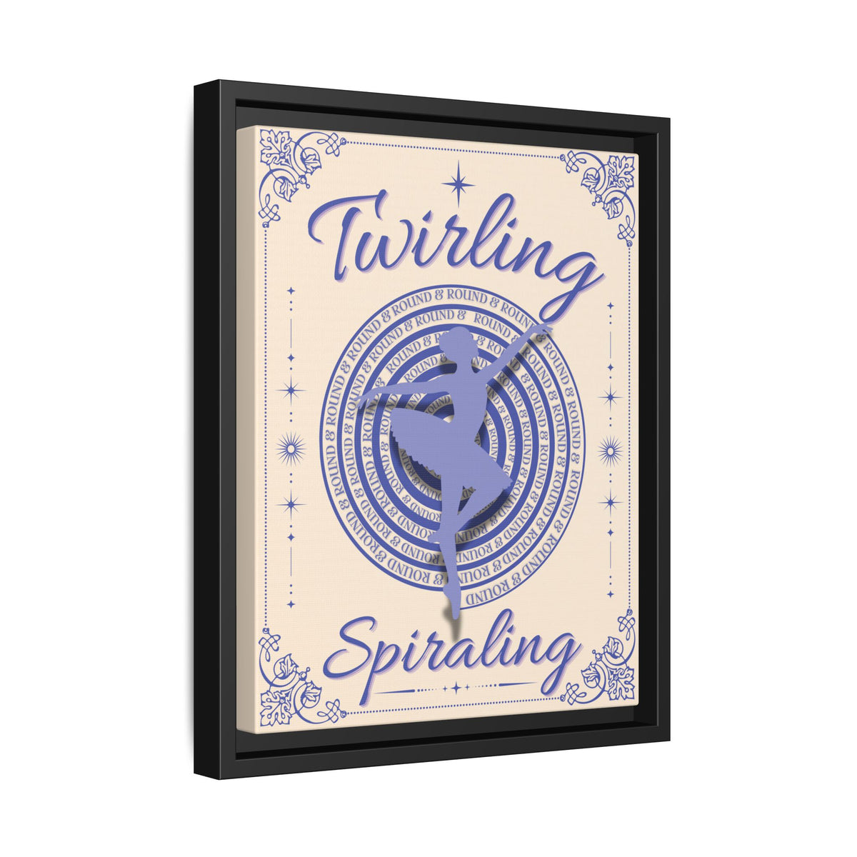 Twirling/Spiraling™ — Framed Canvas Wall Art