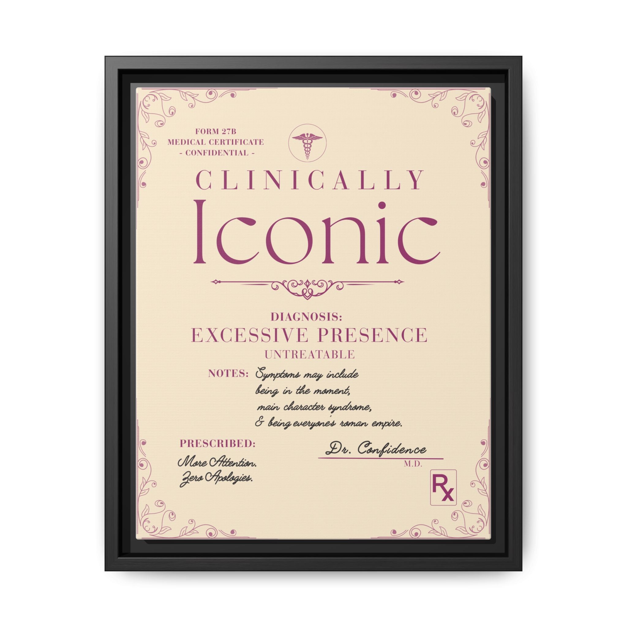 Clinically Iconic™ — Framed Wall Art