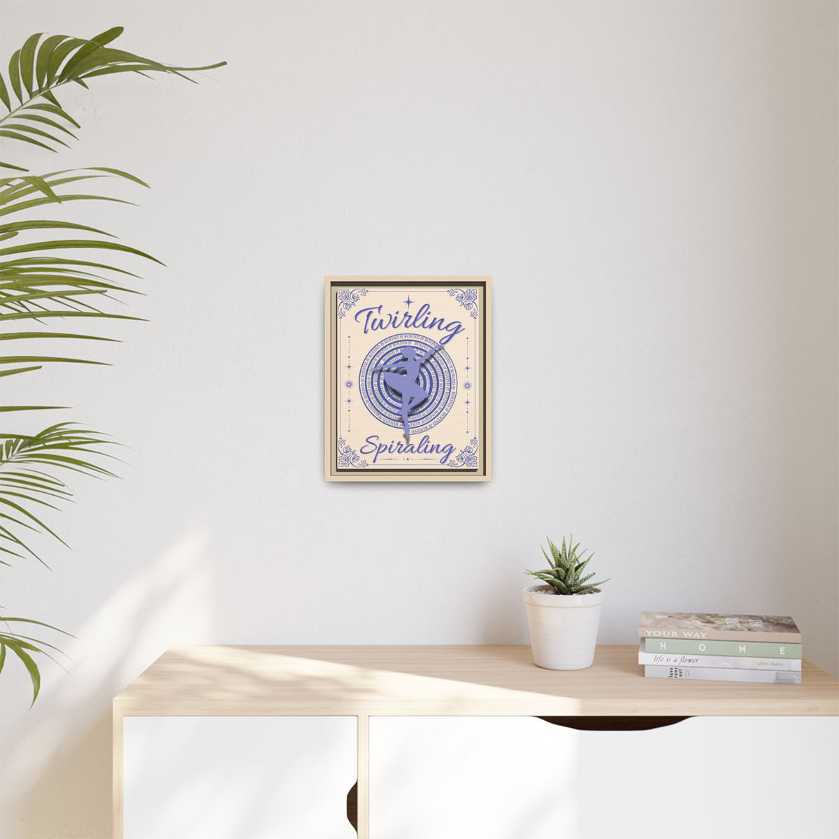 Twirling/Spiraling™ — Framed Canvas Wall Art