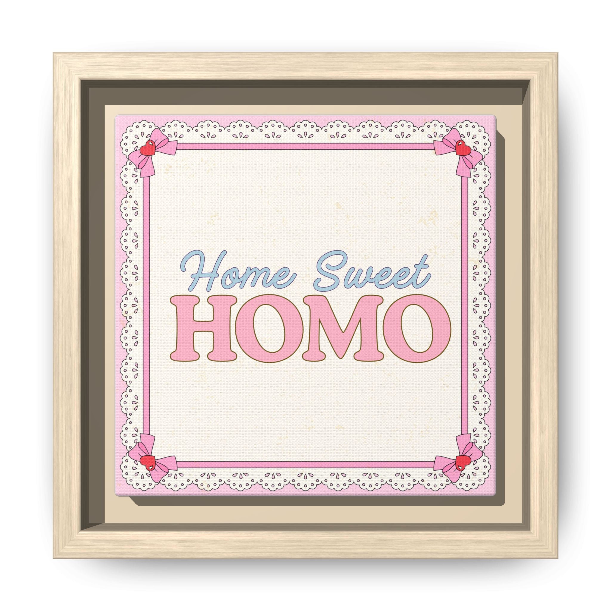 Home Sweet Homo™ — Framed Canvas Wall Art
