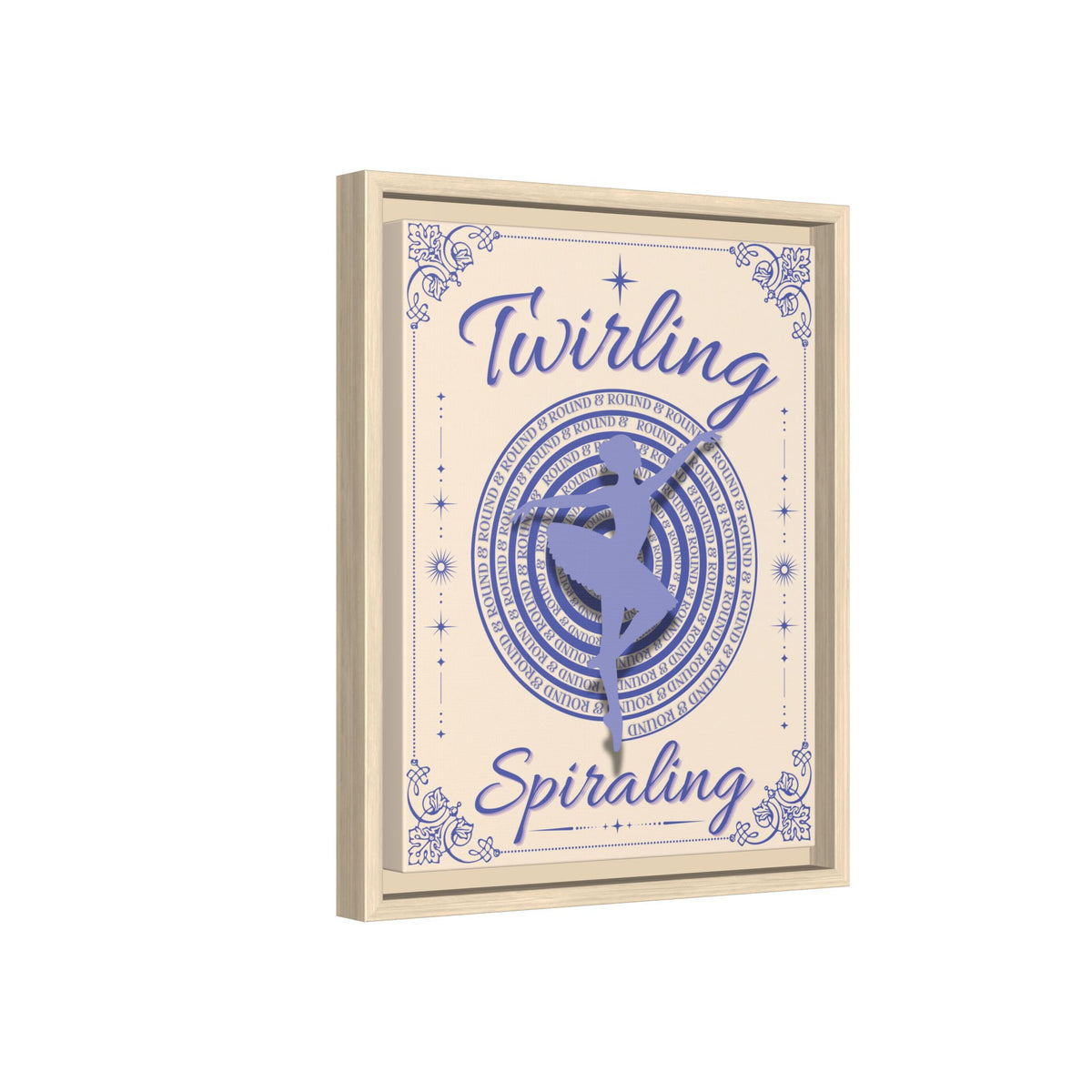Twirling/Spiraling™ — Framed Canvas Wall Art