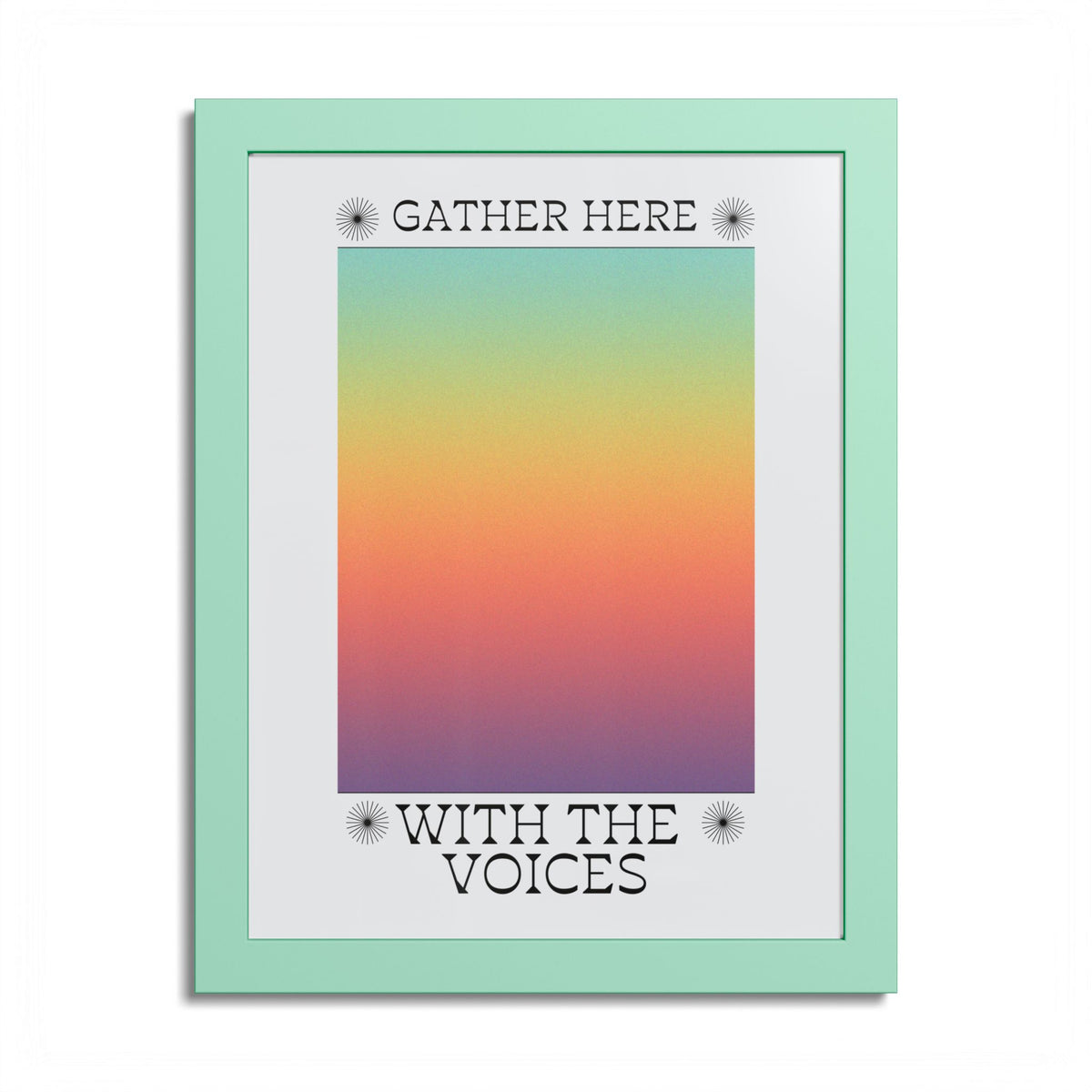 Gather Here With the Voices™ — Framed Poster