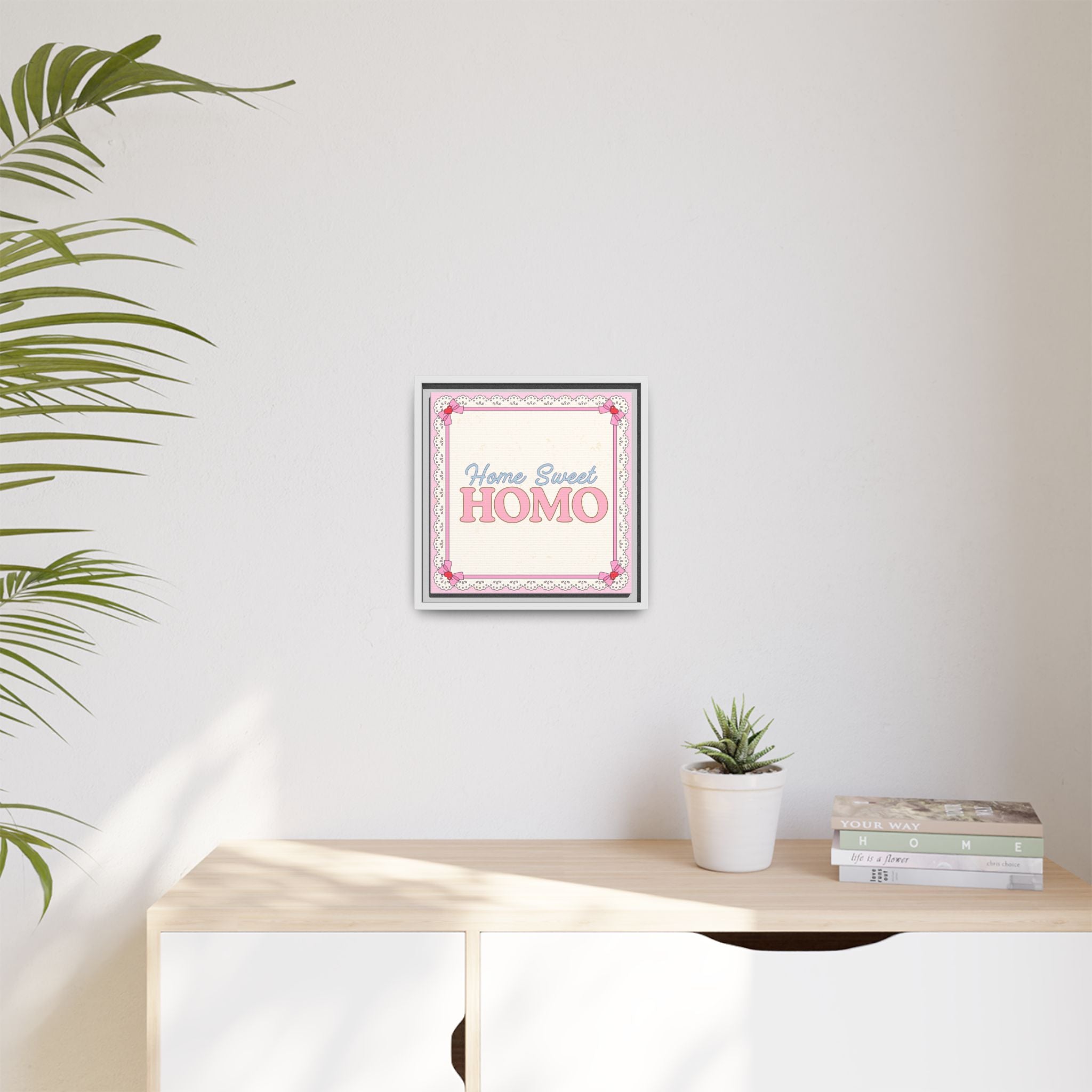 Home Sweet Homo™ — Framed Canvas Wall Art