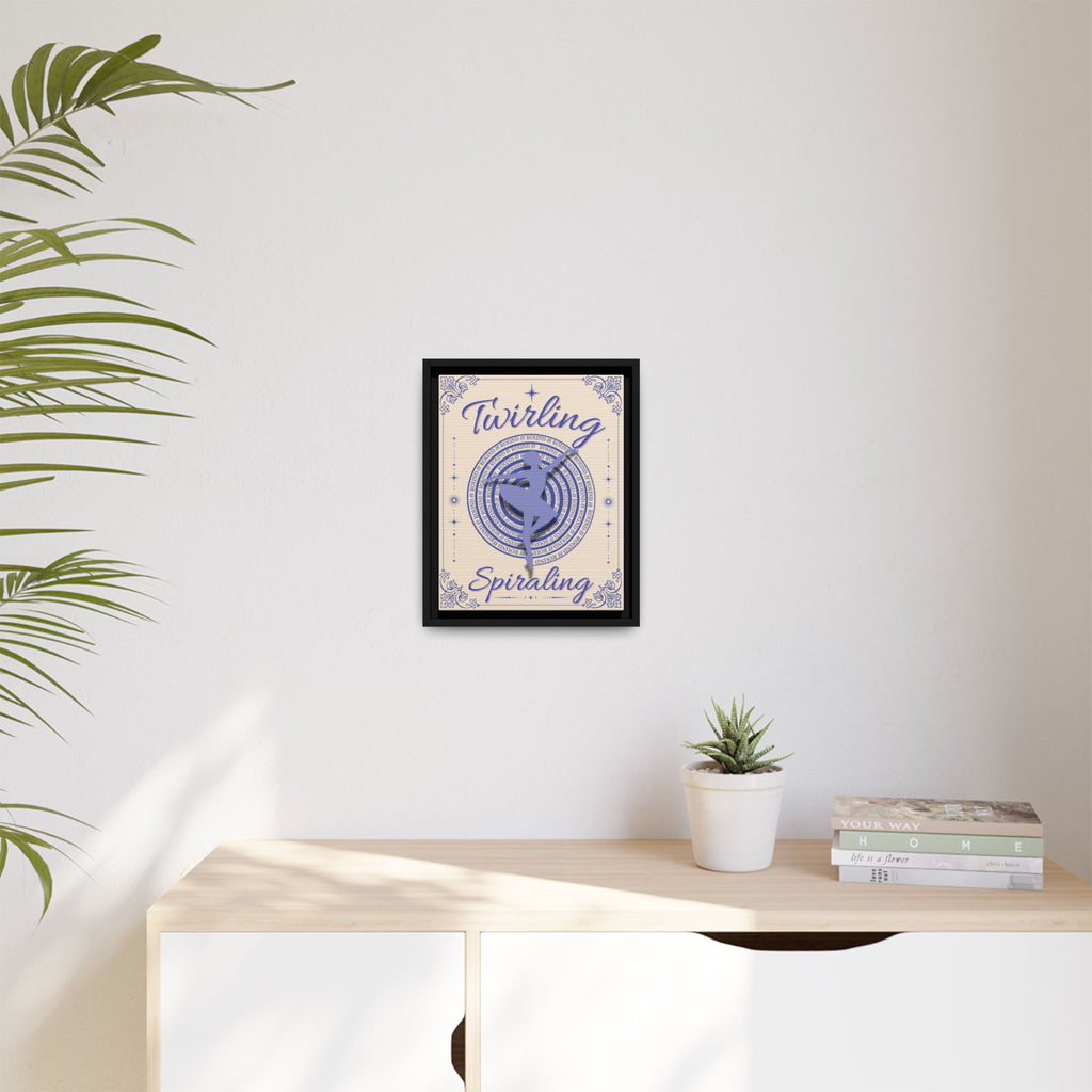 Twirling/Spiraling™ — Framed Canvas Wall Art