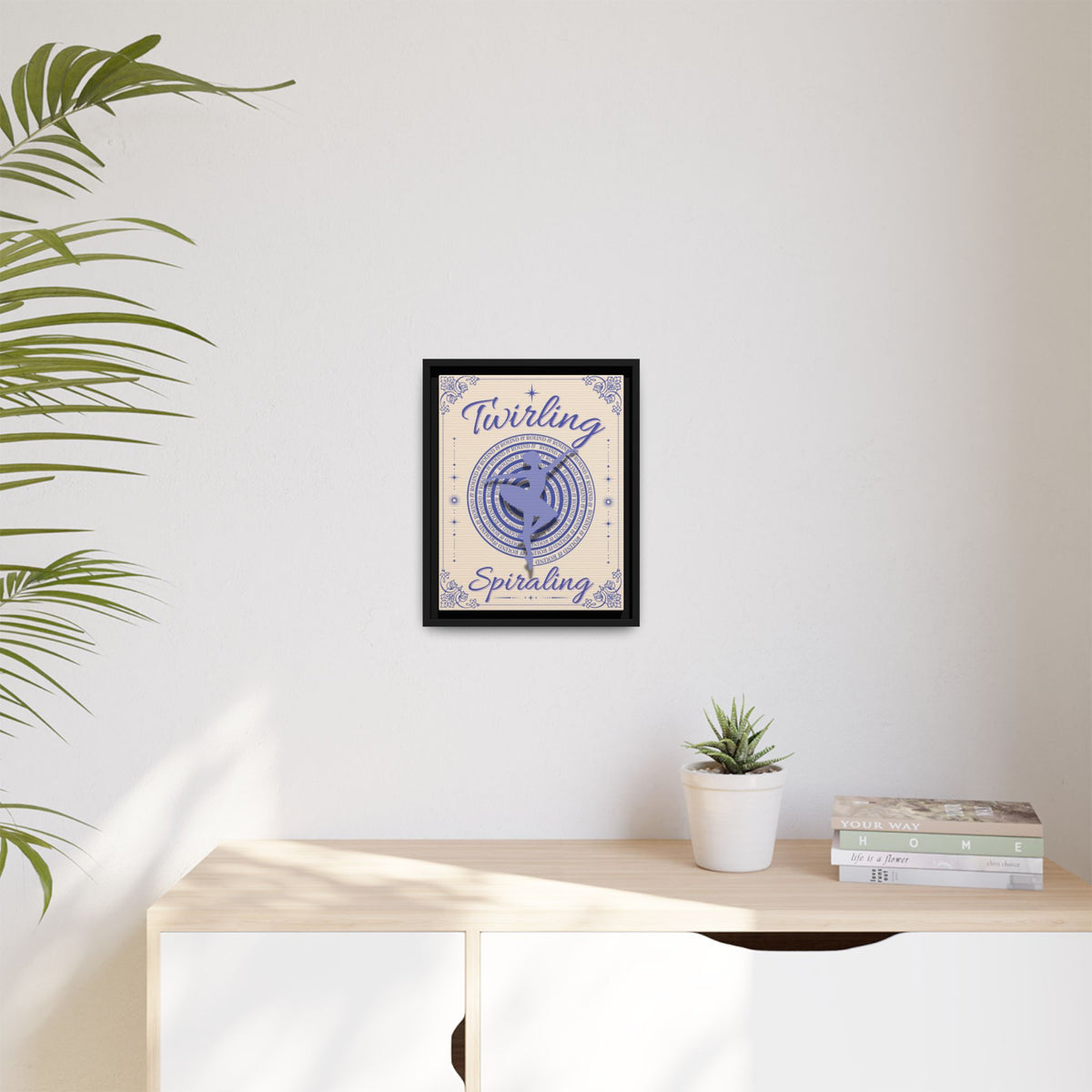 Twirling/Spiraling™ — Framed Canvas Wall Art